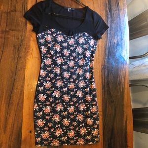 Black Flowered dress